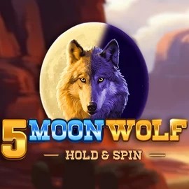 5 Moon Wolf slot logo by Apparat Gaming at Ripper Casino