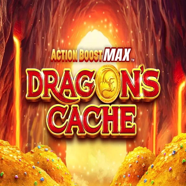Action Boost Max Dragon's Cache game by SpinPlay Games – logo hosted on Ripper Casino
