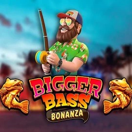 Bigger Bass Bonanza slot logo by Pragmatic Play at Ripper Casino