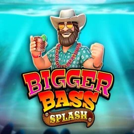 Bigger Bass Splash slot logo by Pragmatic Play at Ripper Casino