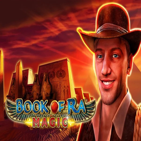 Slots logo of Book of Ra Magic from Greentube at Ripper Casino