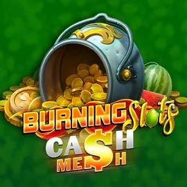 Burning Slots Cash Mesh slot logo by BF Games at Ripper Casino