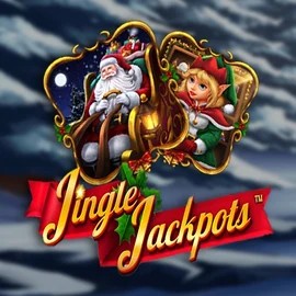 Jingle Jackpots slot logo by Dragon Gaming at Ripper Casino