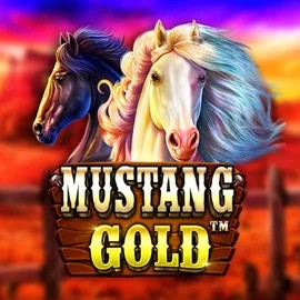 Mustang Gold slot logo by Pragmatic Play at Ripper Casino