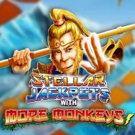 Official Jackpots logo: Stellar Jackpots with More Monkeys by Lightning Box Game at Ripper Casino