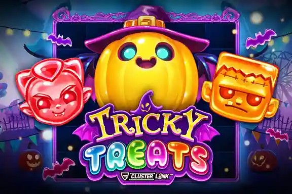 Tricky Treats online game logo by Push Gaming on ripper-casinoo.com