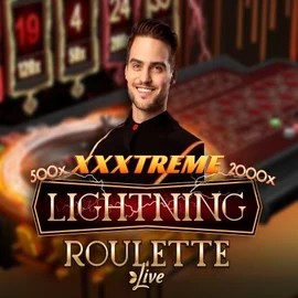 XXXtreme Lightning Roulette slot logo by Evolution at Ripper Casino